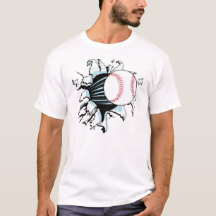 T-shirt da fuga do basebol