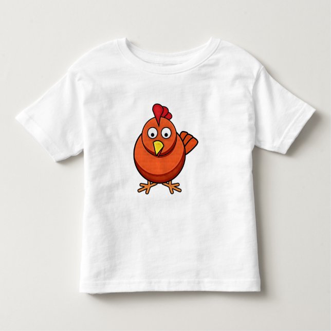 T-shirt da galinha dos desenhos animados dos (Frente)