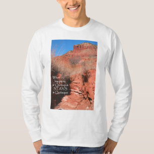 T-shirt da garganta de Caprock