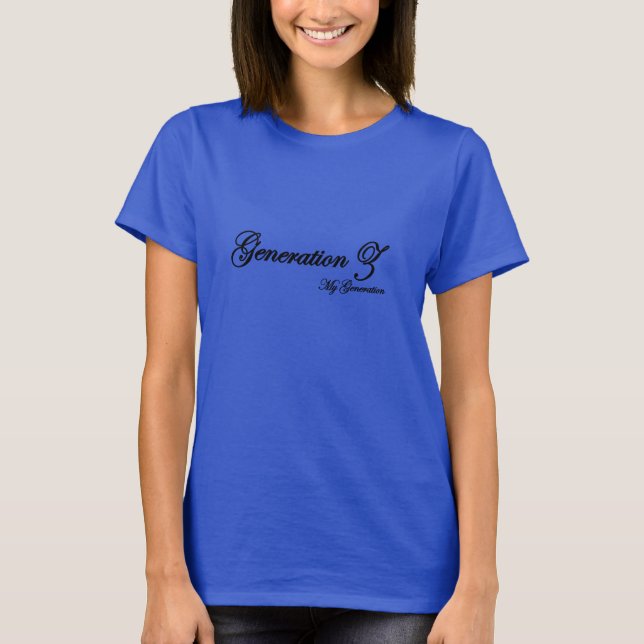 T-shirt da Geração Z feminina (Frente)