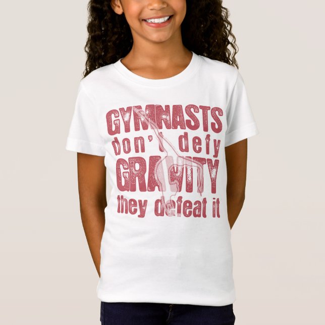 T-shirt da ginástica das crianças (Frente)