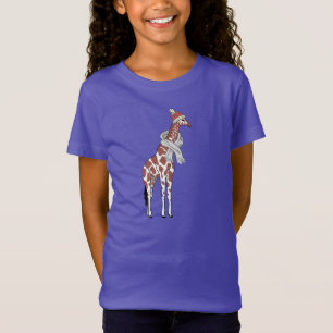 T-Shirt da girafa de inverno