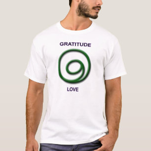T-shirt da gratitude e do amor