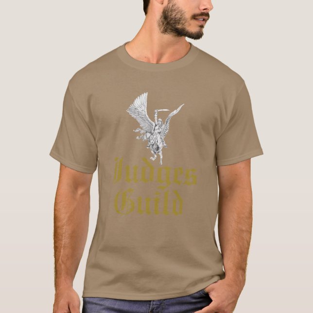 T-shirt da guilda dos juizes disponível em muitas (Frente)
