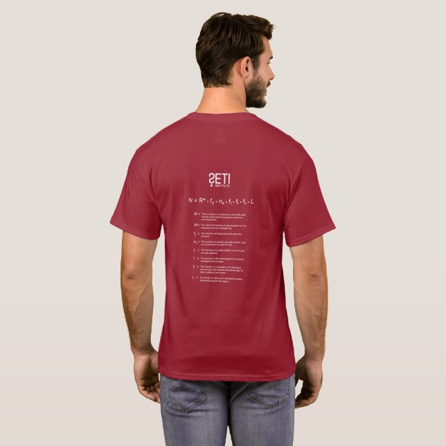 T-shirt da hélice de Drake Equation/DNA do (Parte Traseira Completa)