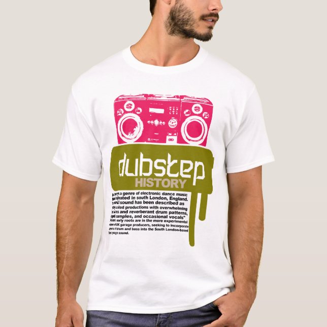 T-shirt da história de Dubstep (NOVO) (Frente)