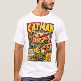 T-shirt da história em quadrinhos #14 do Gato-Man
