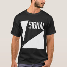 T-shirt da história em quadrinhos do sinal - preto