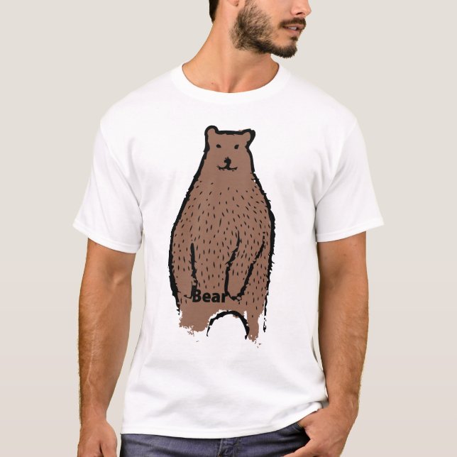 T-shirt da identidade do urso (Frente)