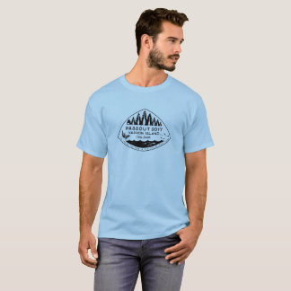 T-shirt da ilha de Passout Vashon, de tinta preta