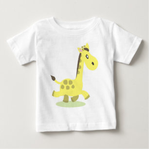 T-shirt da ilustração do girafa