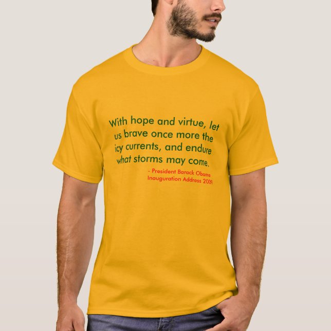 T-shirt da inauguração de Obama (Frente)