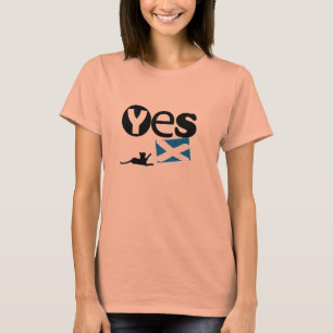 T-shirt Da independência T escocês de Saltire do gato si