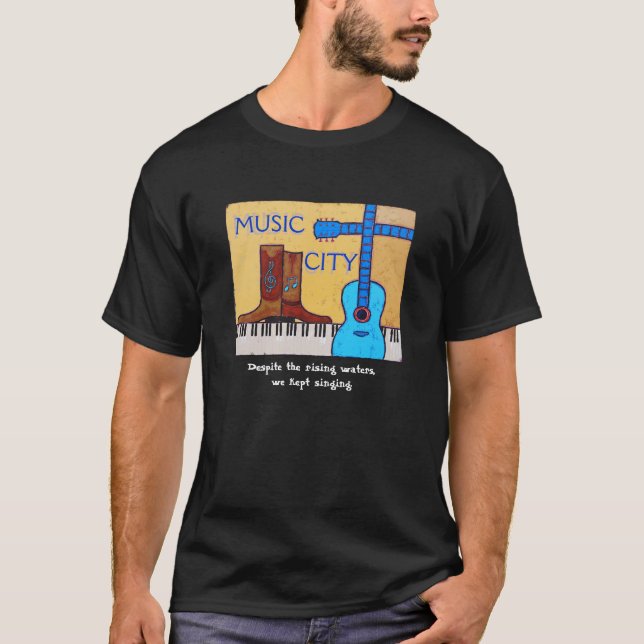 T-shirt da inundação de Nashville (Frente)