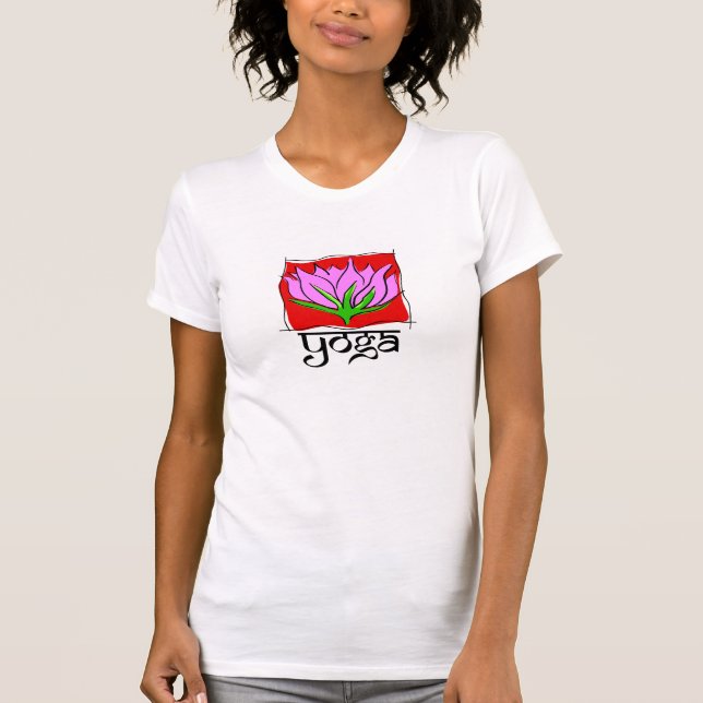 T-shirt da ioga de Lotus (Frente)