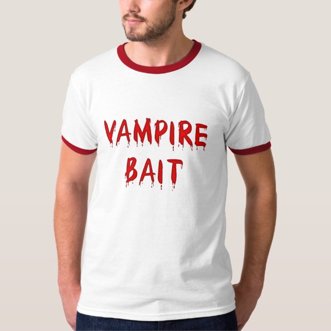 T-shirt da isca do vampiro (Frente)