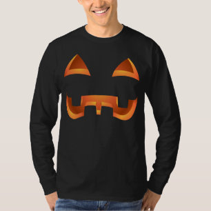 T-shirt da Jack-o-lanterna da parte superior da