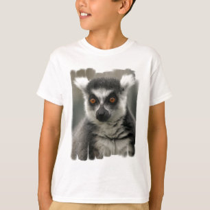 T-shirt da juventude da cara do Lemur