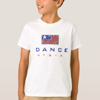 T-shirt da juventude da dança dos EUA
