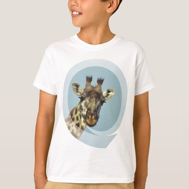 T-shirt da juventude do design do girafa (Frente)