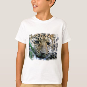 T-shirt da juventude do leopardo de Amur