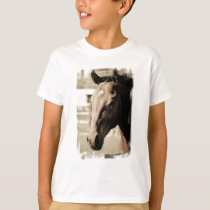 T-shirt da juventude do puro-sangue do vintage