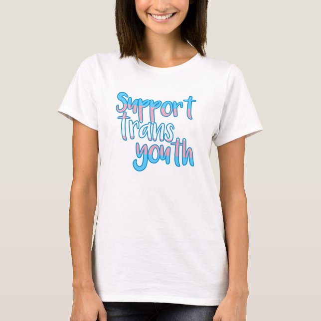 T-shirt da juventude do transporte do apoio (Frente)
