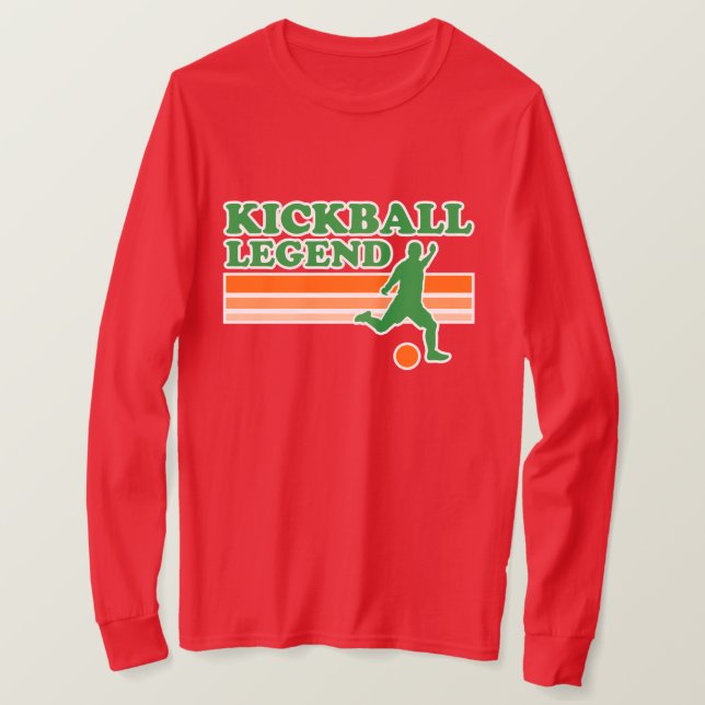 T-shirt da legenda de Kickball (Frente do Design)