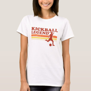 T-shirt da legenda de Kickball (senhoras)