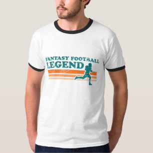 T-shirt da legenda do futebol da fantasia