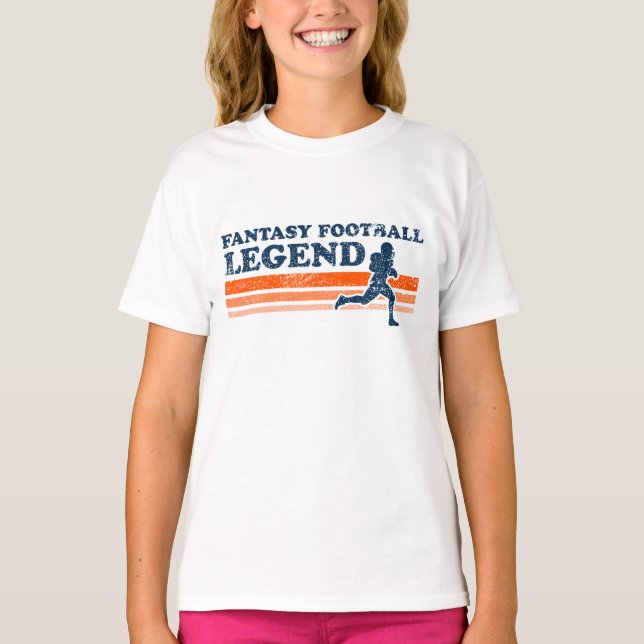 T-shirt da legenda do futebol da fantasia (Frente)