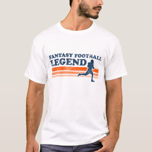 T-shirt da legenda do futebol da fantasia