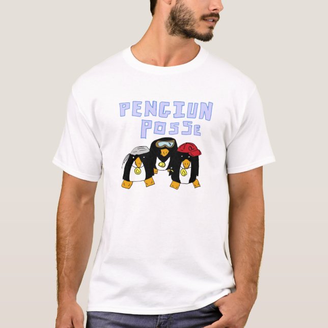 T-shirt da legião do pinguim (Frente)