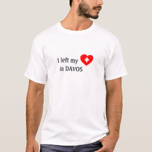 T-shirt da lembrança de Davos do amor