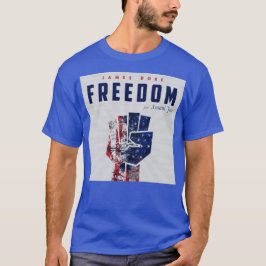 T-shirt da liberdade com arte CD