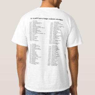T-shirt da Lista Episódio