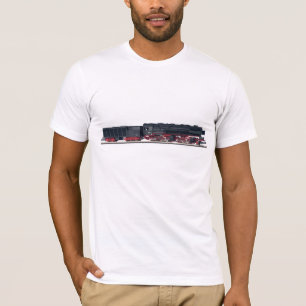 T-shirt da locomotiva de vapor