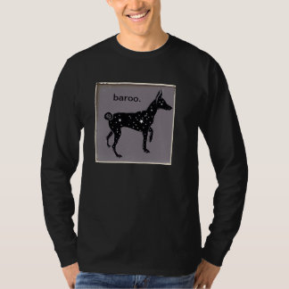 t-shirt da longo-Capa do baroo do basenji