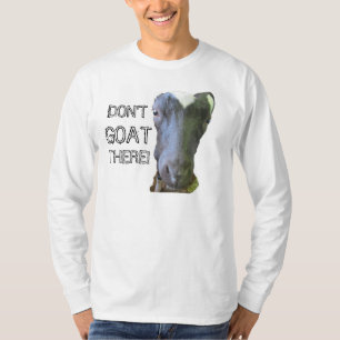 T-shirt da Longo-Capa dos homens da CABRA da cabra