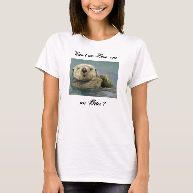 T-shirt da lontra de mar (Frente)