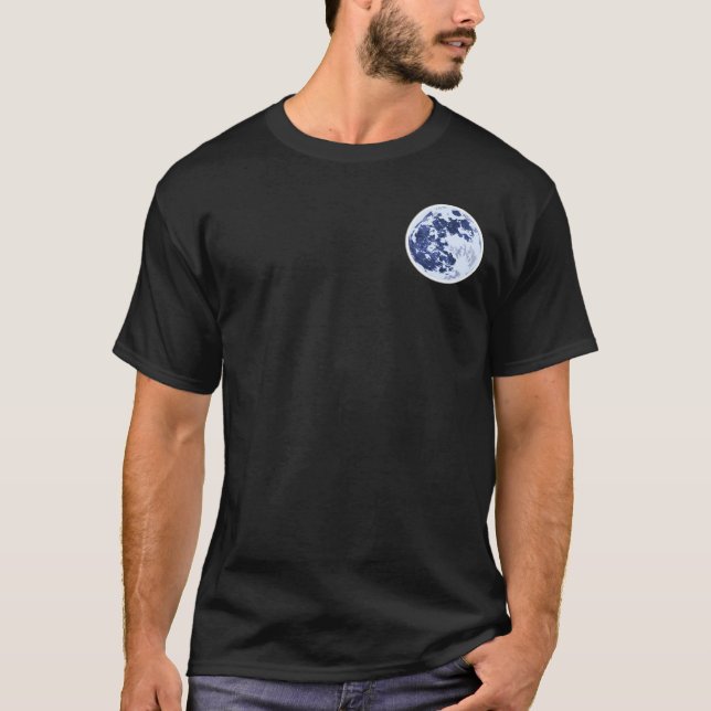 T-shirt da lua azul (Frente)