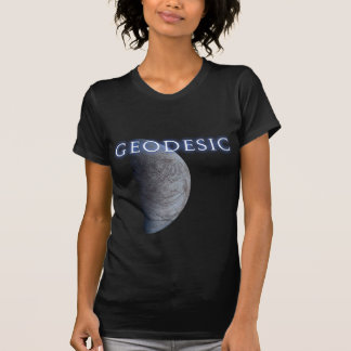 T-shirt da lua das mulheres Geodesic