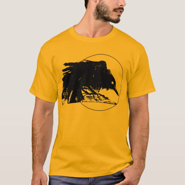 T-shirt da lua do corvo (Frente)