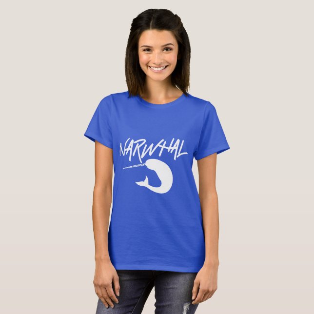 T-shirt da mágica de Narwhal (Frente Completa)