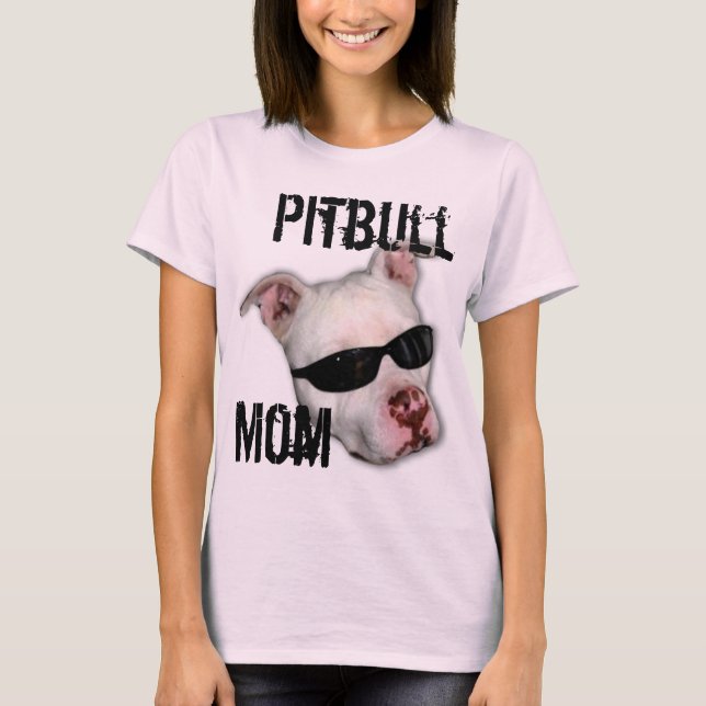 T-shirt da mamã de Pitbull (Frente)