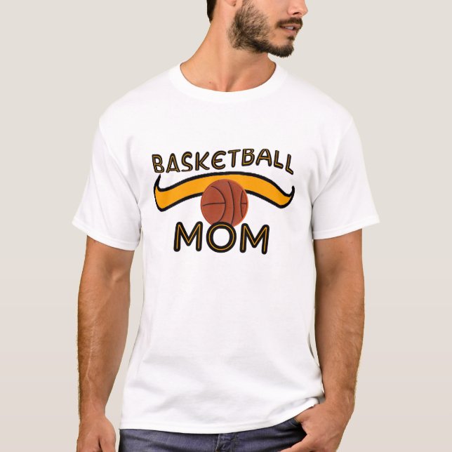 T-shirt da mamã do basquetebol (Frente)