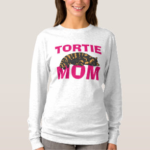 T-shirt da MAMÃ do CAT da concha de tartaruga de