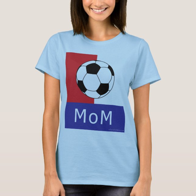 T-shirt da mamã do futebol (Frente)