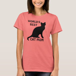 T-shirt da mamã do gato do mundo os melhores
