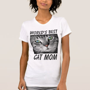 T-shirt da mamã do gato do mundo os melhores
